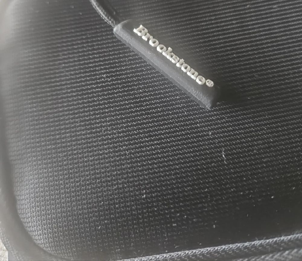 Brookstone Sleek Black Earbud Case